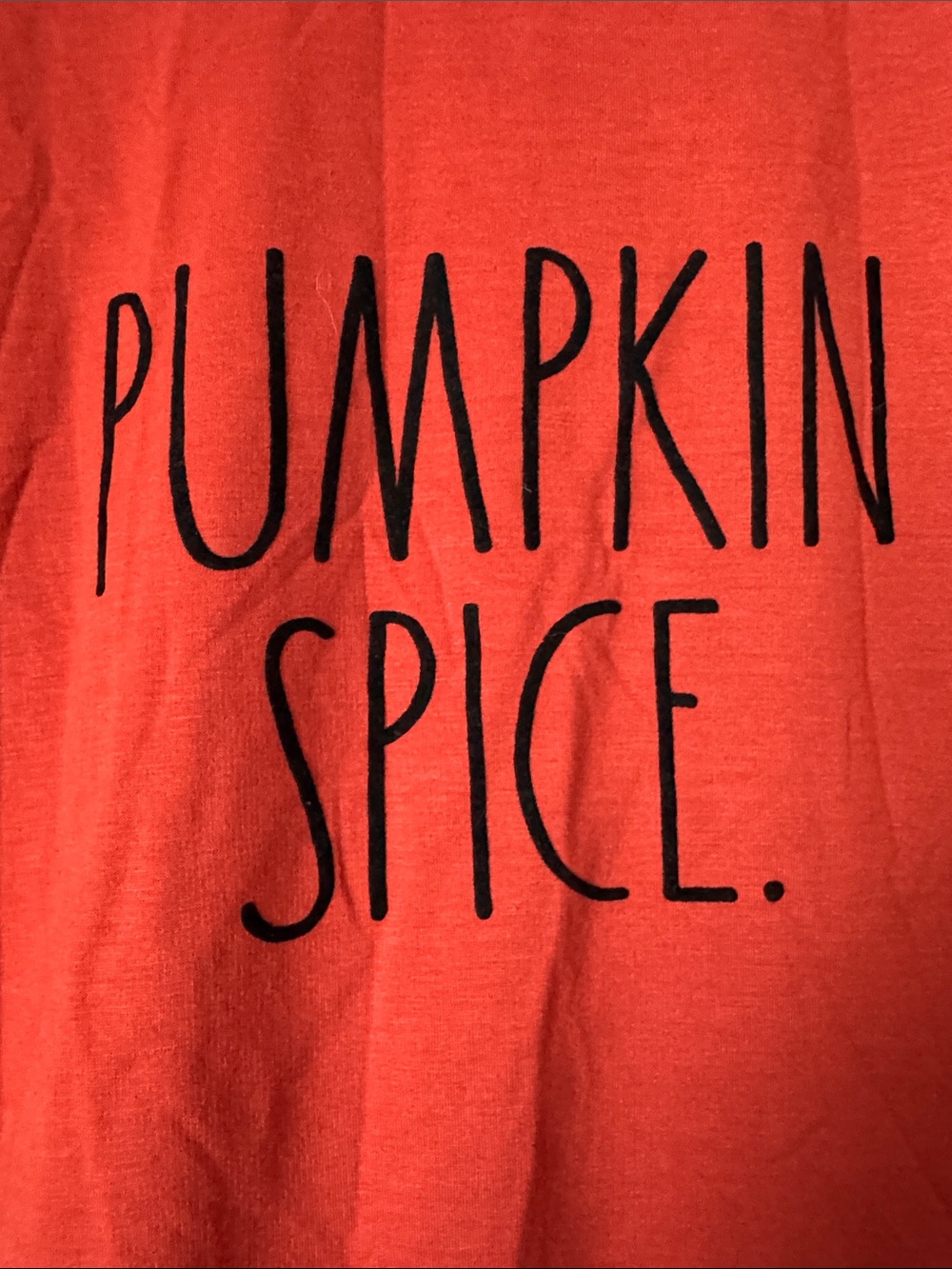 Rae Dunn Red "PUMPKIN SPICE." Crewneck Sweatshirt - Picture 3 of 3